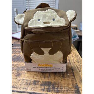 Goldbug deluxe character backpack harness  nwt brown bear